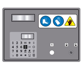 Posicionador electrónico del tope para cizalla C2006