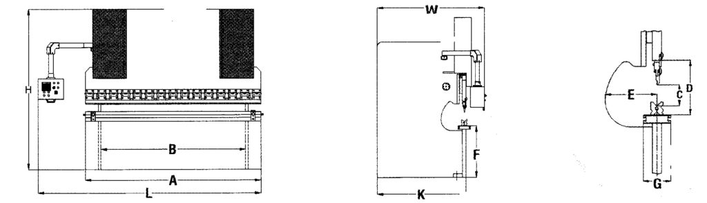 Plegadora Ermak PPE_Dimensiones